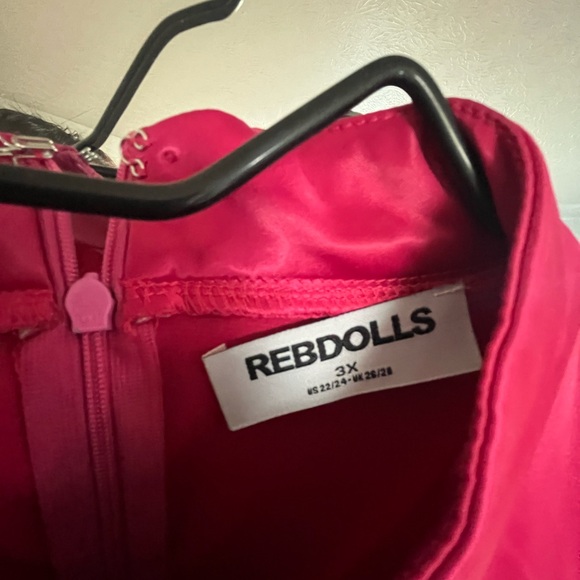 Rebdolls pink sz 3x jumpsuit - Picture 4 of 5